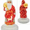 Ruby Glimmer German Santa Figure